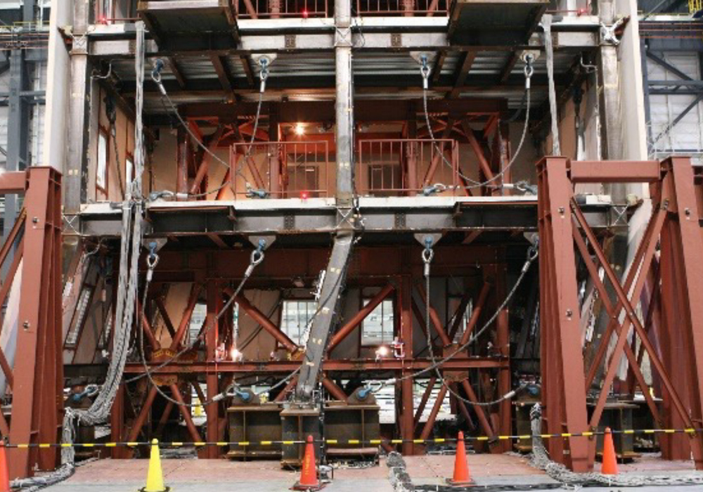 Steel-frame building